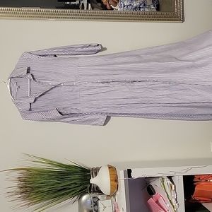 Long sleeve button up dress